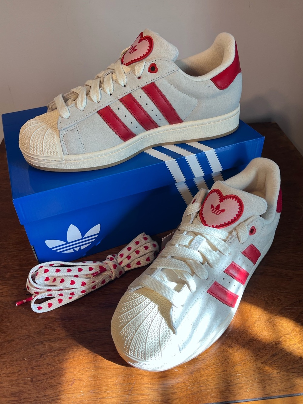 ADIDAS Women's Superstar II Valentine's Day Shoes